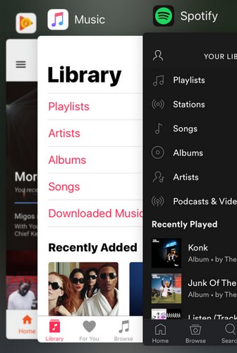 Обзор и сравнение Spotify vs Apple Music vs Google Play Music