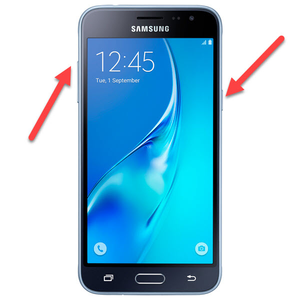 Samsung питание и увеличение громкости